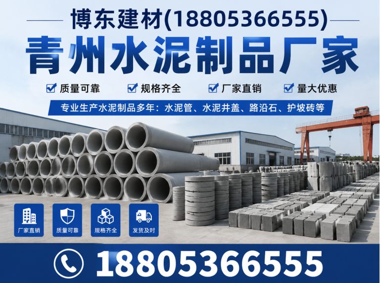坊子区青州水泥制品厂家展示图
